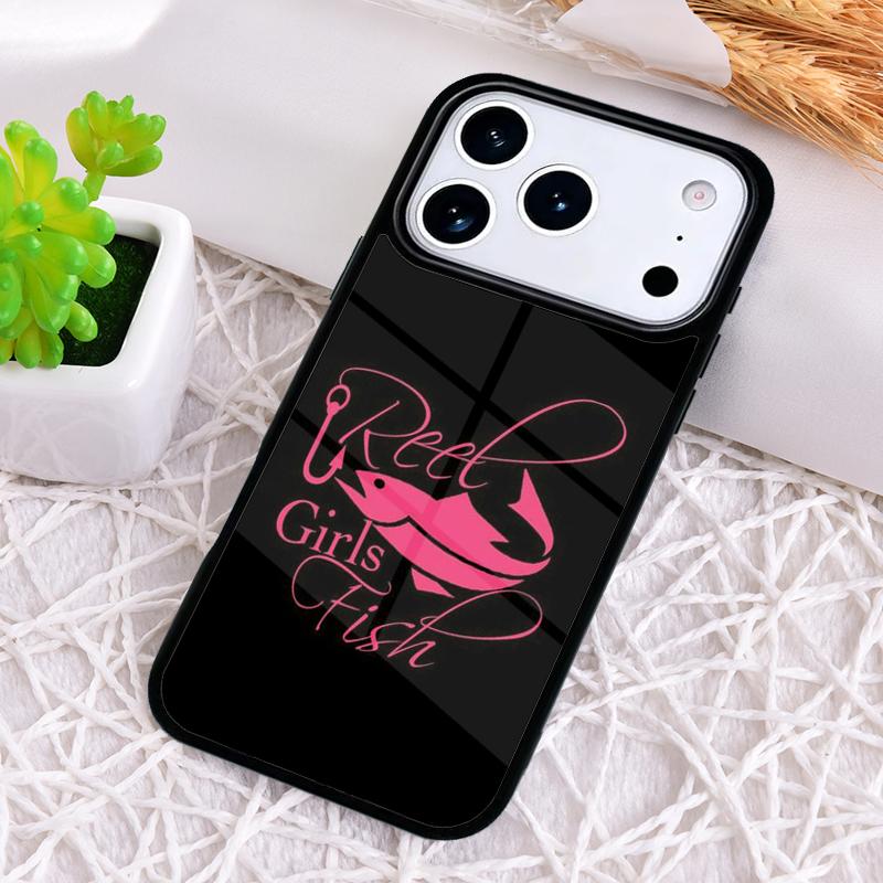 Fishing Quotes soft Phone Case for iPhone 17 Air 16 15 11 12 14 13 Pro Max Shockproof Cover