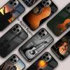 Магнитный чехол для телефона с рисунком музыкальной гитары для APPLE iPhone 17 Air 16 14 13 12 Pro Max 15 Plus Беспроводная зарядка с чехлом MagSafe