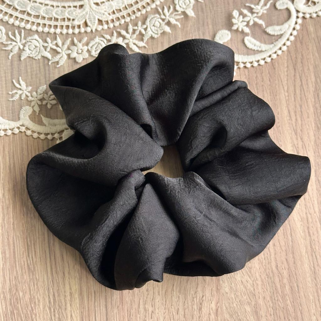 Understated Elegant Scrunchies In Rich Earthy Tones With A Subtle Sheen For A Minimalist And Polished Professional Look