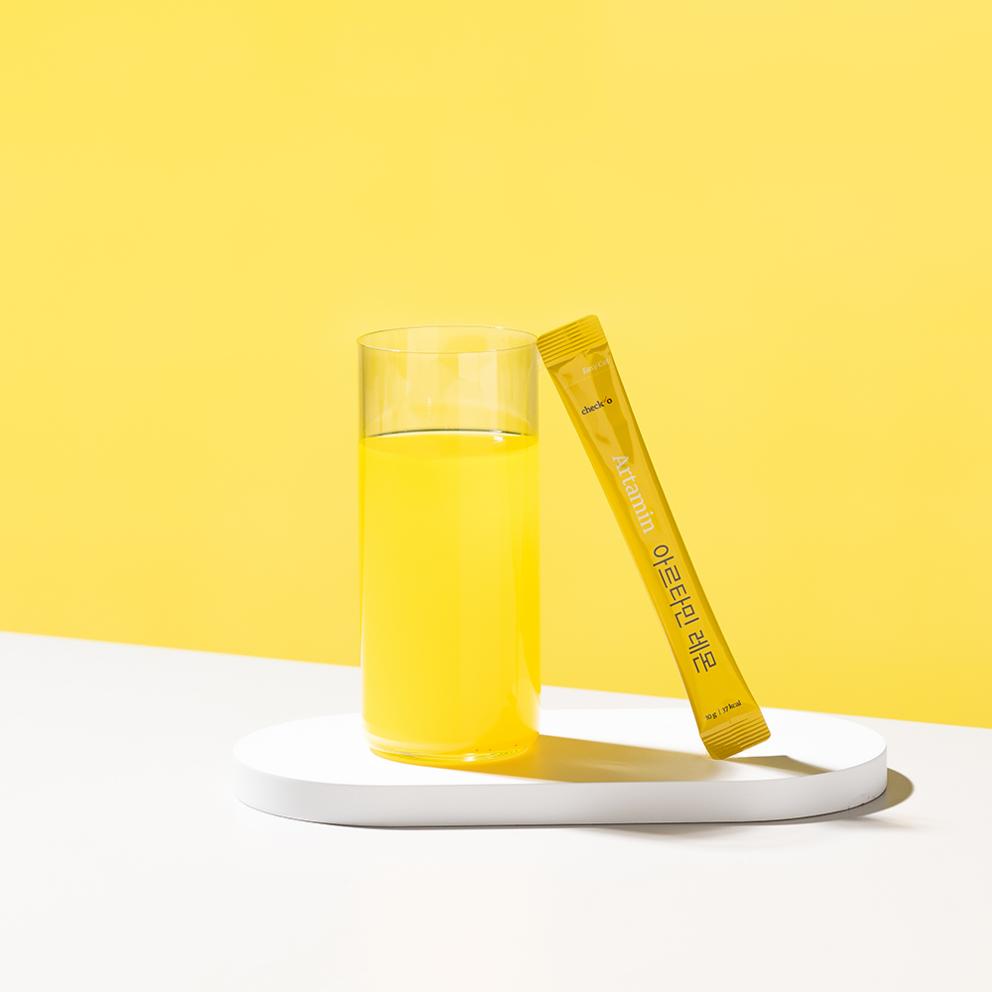 Check O Artamin Lemon Arginine High Content Vitality Vitamin, Lemon Flavor
