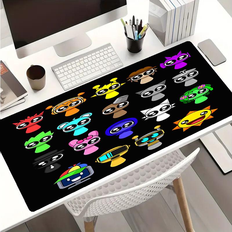 Sprunki9 Theme Premium Non-slip Mouse Pad with Stitched Edges,Durable Rubber Material,for Desktop & Gaming Great Gifts
