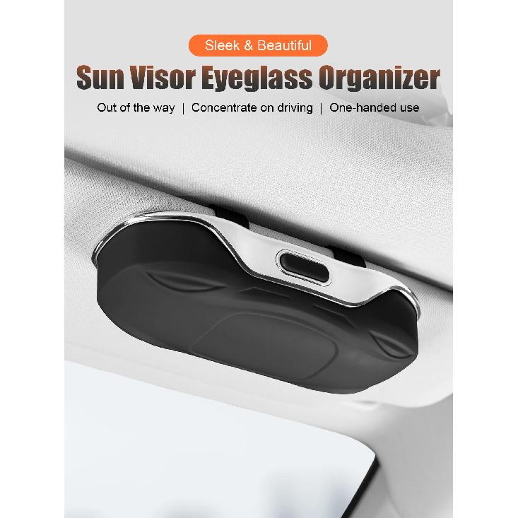 Car Sunglasses Holder Car Glasses Box Sun Visor ABS Storage Case Anti-Scratch Eyeglasses Protection Box Car Interior Accessories