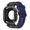 Ремешок+Чехол для Apple Watch Band Ultra 2 49 мм 44 мм 45 мм Защитный чехол из ТПУ Силиконовый браслет для IWatch Series 9 8 7 6 5 4