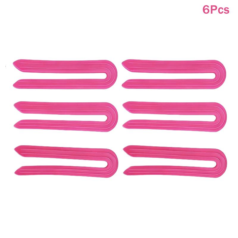 6/12 шт. U-образный изоляционный зажим Высокотемпературный Салонная завивка волос Парикмахерская завивка Парикмахерская подкладка для завивки волос Кудрявый аксессуар Инструменты для укладки