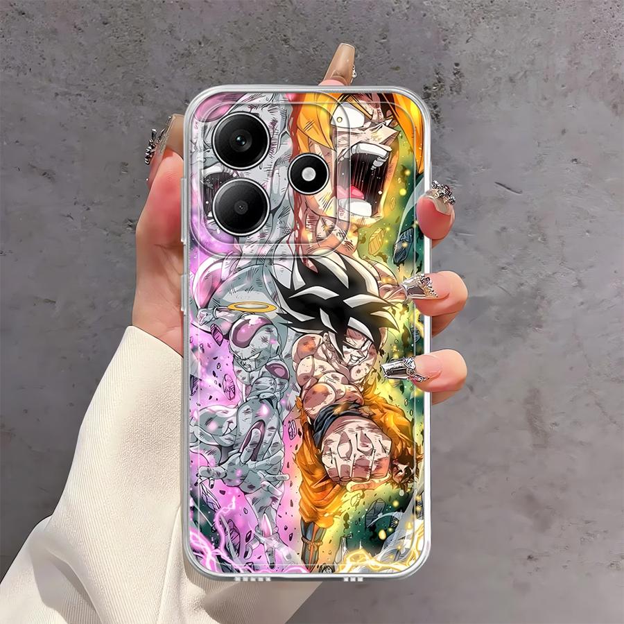 Чехол Dragon Ball Goku Vegeta для Xiaomi Redmi Note 14 Pro Plus Note 13 12 A4 14C 9 10 13C 10S 11 12S 11S Мягкая накладка на телефон