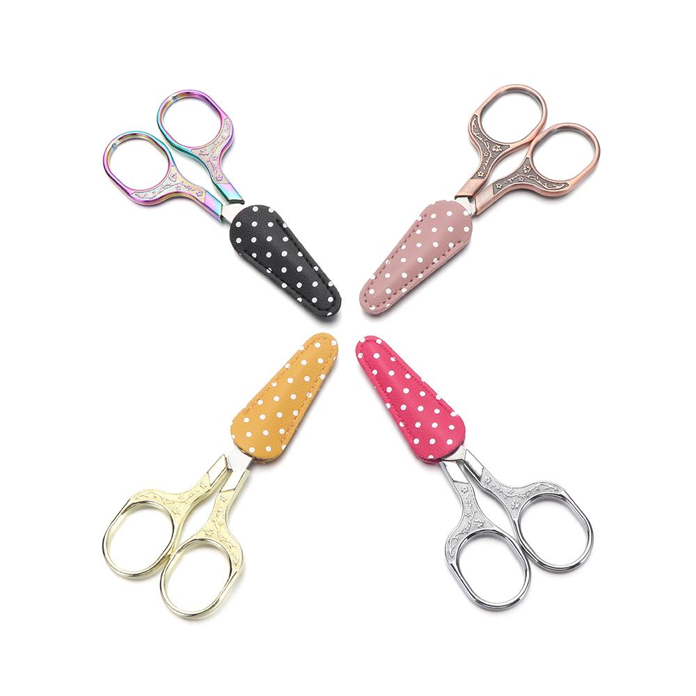 DIY Бытовая ПУ Кожа Ножницы Чехол Ножницы Чехол Защитные Чехлы Ножницы Швейные Инструменты