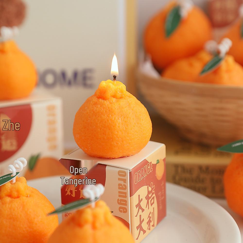 Свадебная ароматерапевтическая свеча с ароматом апельсина - Персонализированные ароматизированные сувениры и подарки