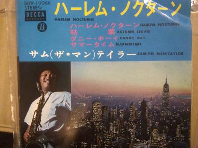 7-дюймовая запись SAM (ТОТ ЧЕЛОВЕК) TAYLOR - Harlem Nocturne SDW10066 DECCA 1966 Япония Джаз Б/у