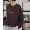 Zodiac Rabbit Velvet Print Loose Casual Pullover Long Sleeve Women's Sweatshirt
