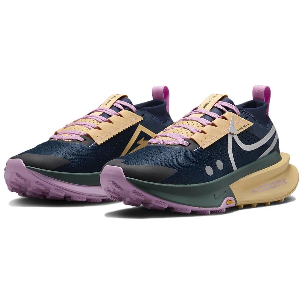 Nike ZoomX Zegama 2 Armory Navy Celestial Gold Vintage Green Metallic Silver Женские кроссовки casualFD5191-401