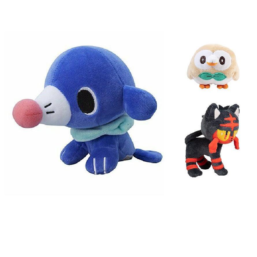 10" Плюшевая игрушка Kemon Legend Rowlet Litten Popplio, мягкая и обнимаемая кукла-животное