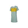 Logo Striped Casual Sports Long Breathable Moisture-Wicking Pullover Round Neck Short Sleeve Dress Women Dress Multicolor 596007-45