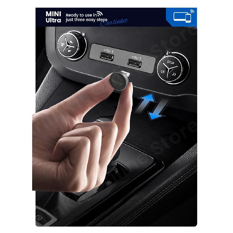 2025 CarlinKit Mini Ultra 3 Беспроводной адаптер CarPlay Android Auto для автомобильной информационно-развлекательной системы Обновление BT 5.4 ГГц Wi-Fi 5.8 ГГц Обновление OTA