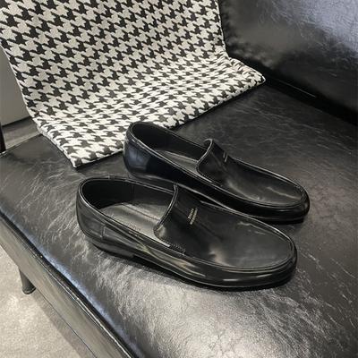 Весна и лето новая обувь Le Versatile Fu британский стиль простые кожаные балетки женские