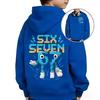 Любимая подростками толстовка SIX SEVEN с принтом, Евроамериканский студенческий стиль, Удобный топ, Универсальный топ для осени и зимы