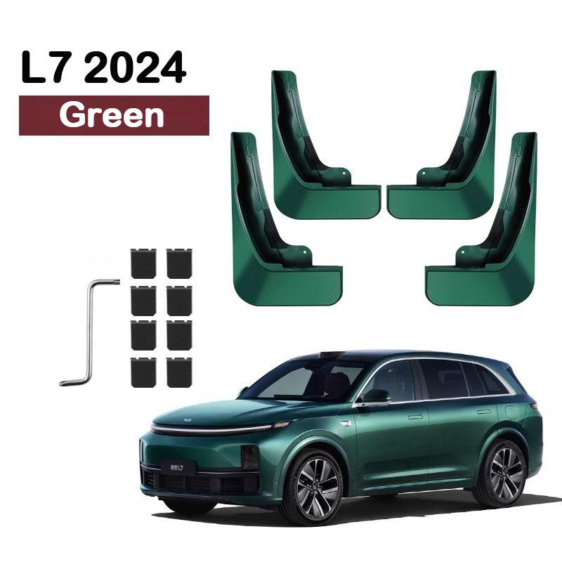 For Lixiang L6 L7 2024 Car Non-destructive Baking Paint Mudguards Front & Rear Wheels Splash Proof Fenders Auto Accessories