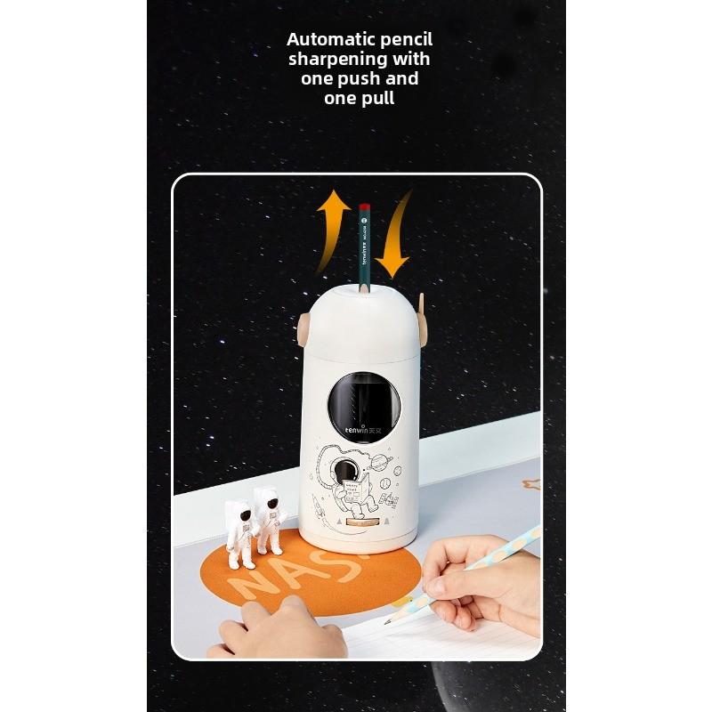 Large-hole Fully Automatic Pencil Sharpener - Electric Rolling Pen Machine for Small Children and Elementary School Students' Thick Pencils