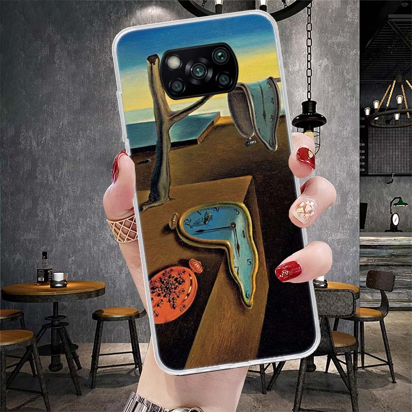 Мягкий чехол для телефона Сальвадора Дали Для Xiaomi Redmi 15C 15 13C 13 Poco X5 X6 X7 F7 Ultra M7 12C 12 10 10C 9C 9A 9T 9 Fundas Poco