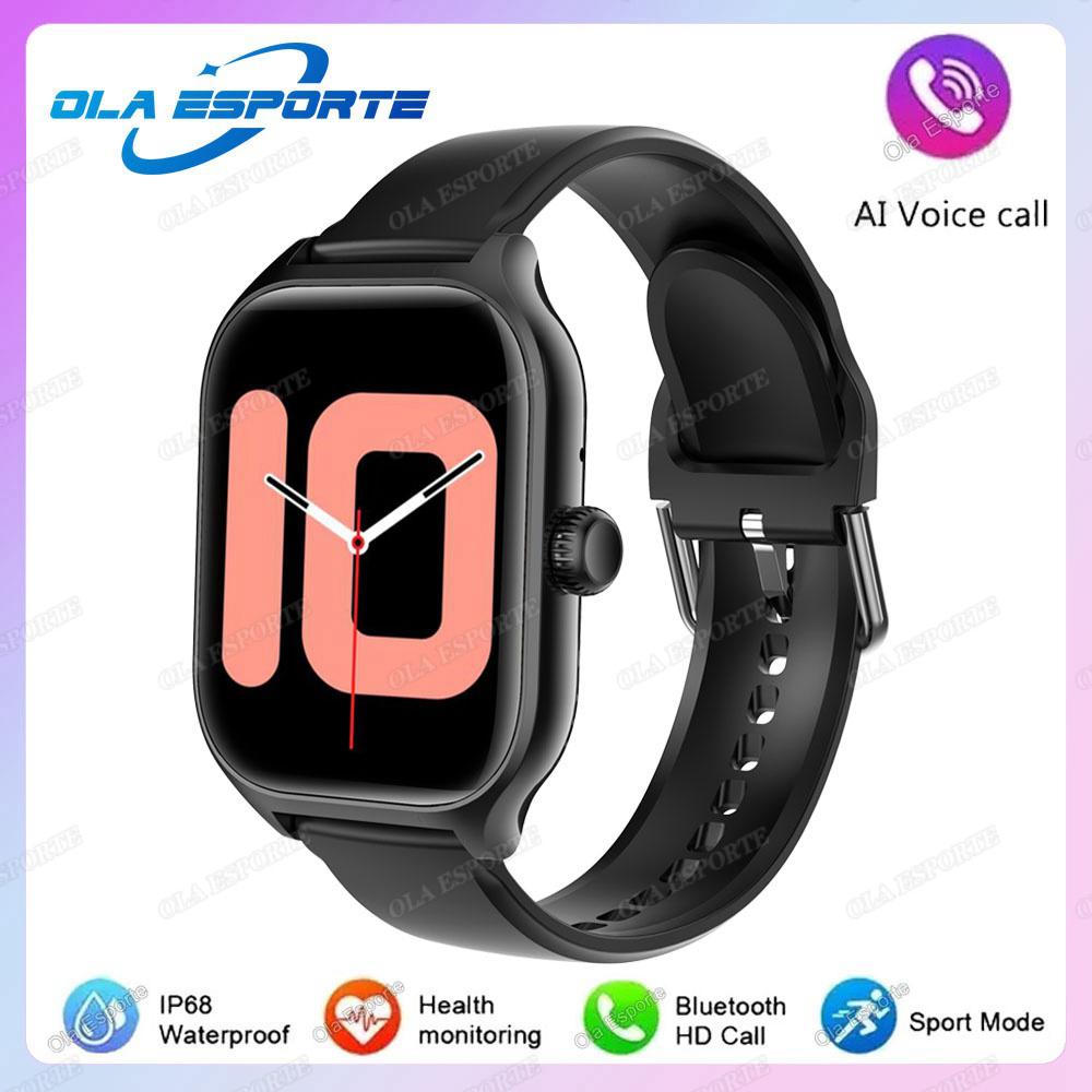 Новые Умные Часы 2,01" HD Дисплей Bluetooth Звонки Предварительный просмотр Сообщений Спортивные Режимы DIY Циферблат Прогноз Погоды Смарт-часы Мужские Женские