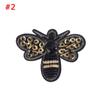 Beaded Rhinestone Apparel Sewing & Fabric Sequin Patches Bee Badge Crystal Applique Sew On Patch