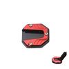 Universal Motorcycle Alloy Side Stand Plate Anti-Slip Base Extension Bracket Kickstand Amplifier Scooter Motorcycle Dress Up Parts Red