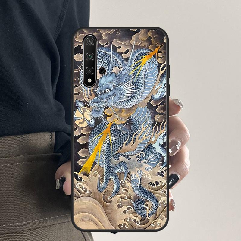 Japanese Dragon For Huawei Nova 9 10 SE 5T 12s 12i 11i Y91 Y90 Y60 Y70 Y72 Y61 P20 P40 P30 Lite P60 Pro Case
