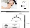 16" 20W LED Half-Moon Beauty Floor Lamp for Bedside, Tattooing, Manicure, Eyebrow, and Eyelash with Eye Protection U-Shaped Fill Light.