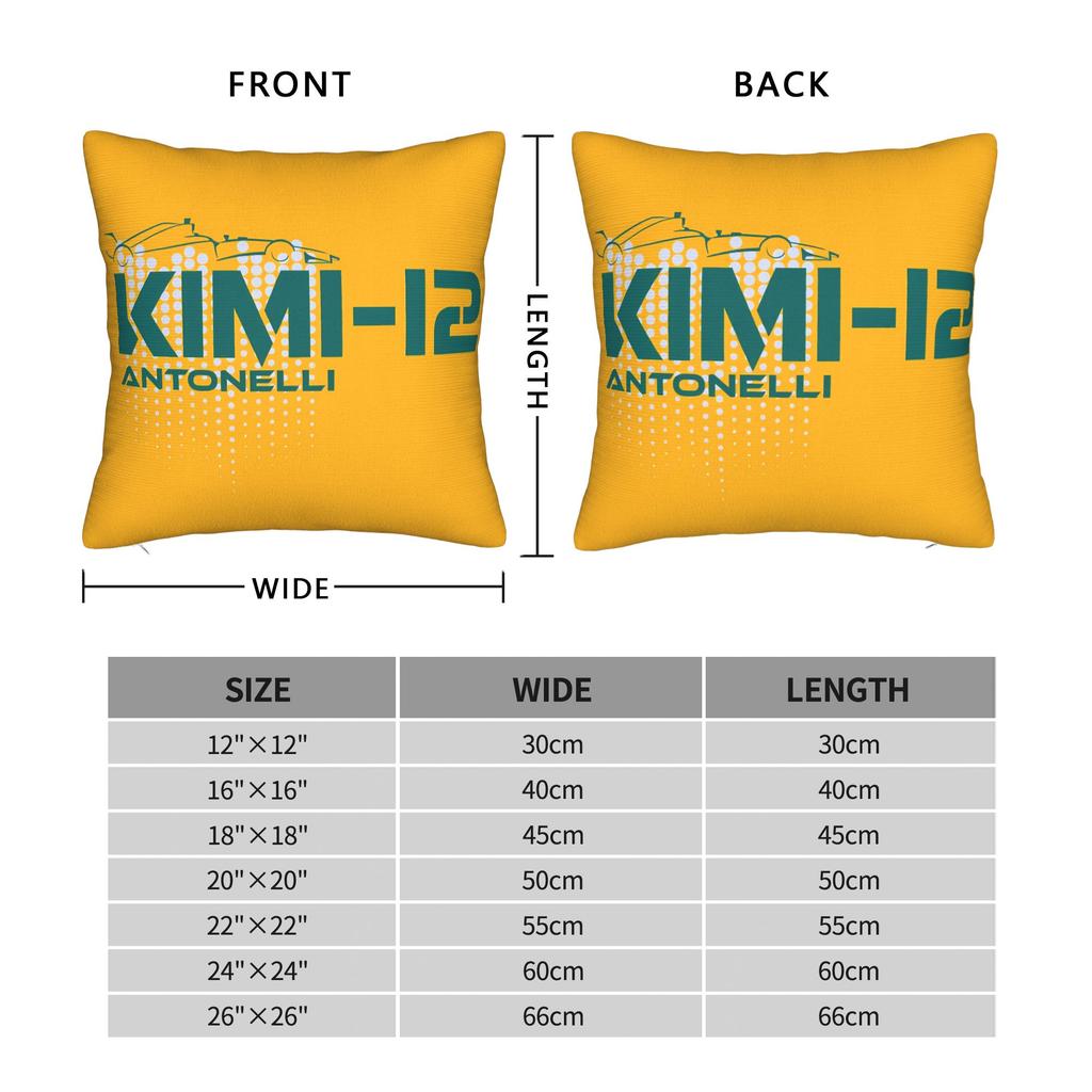 Racing Prodigy Kimi Art Design Pillow Case Print Pillow Cover Retro Trendy Pillowcases For Couch Sofa Bedroom