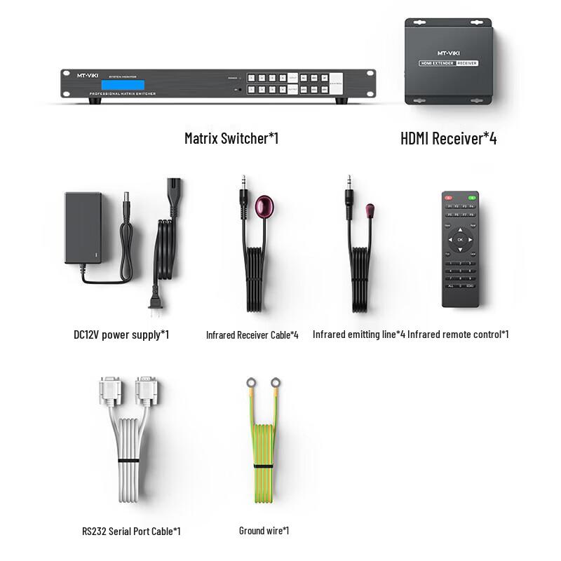 MT-viki 4K HDMI 2.0 8x16 Matrix Switcher with RJ45 Extender