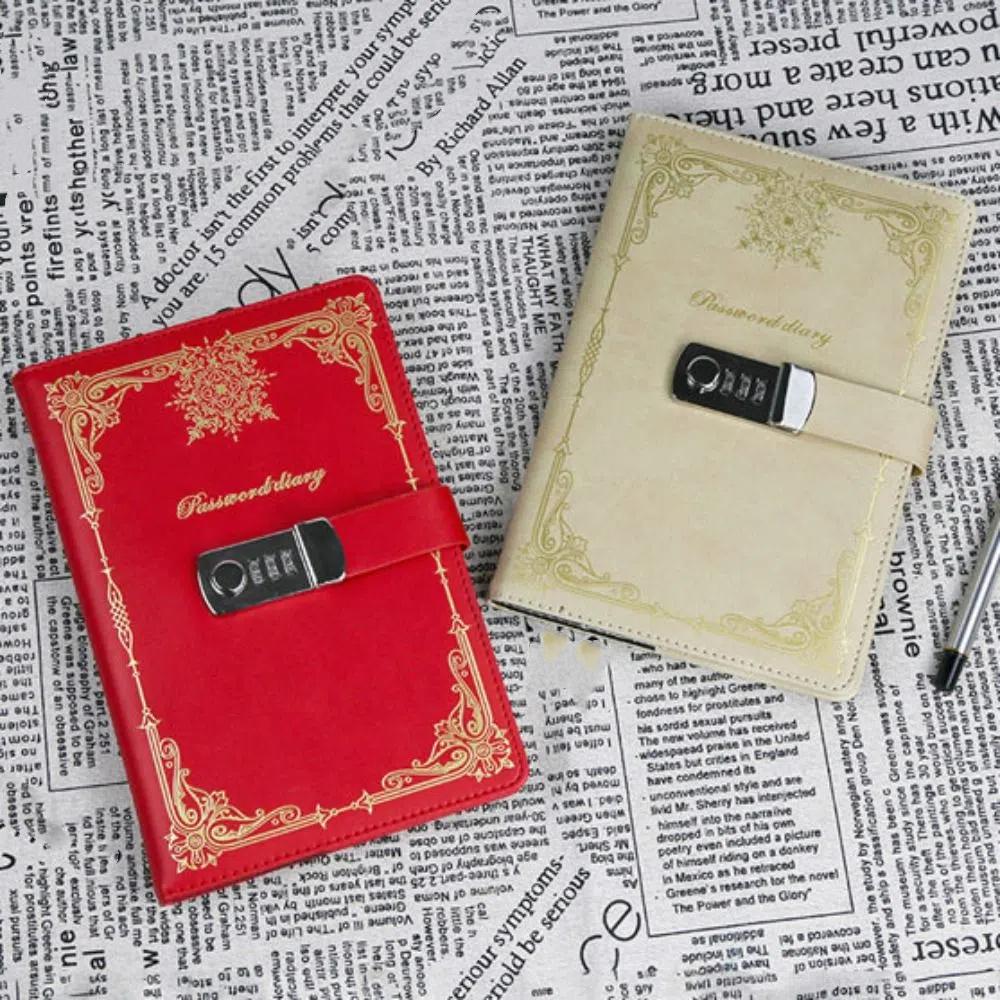 A5 100Sheets Journal Notebook With Lock Hard Cover Personal Notebook  Women