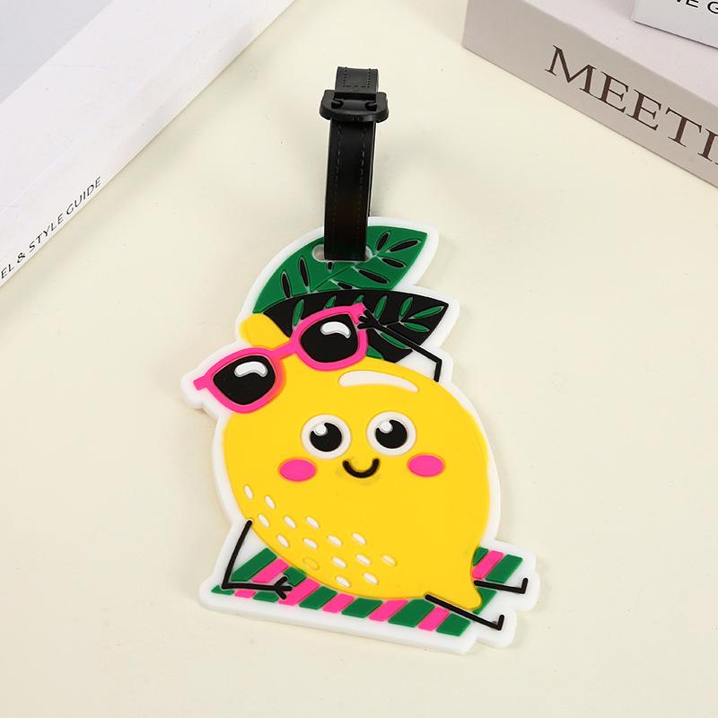 Мультяшные животные Силиконовые багажные бирки Креативные милые багажные бирки Бирка для чемодана Подвеска-брелок для путешествий Защита от потери