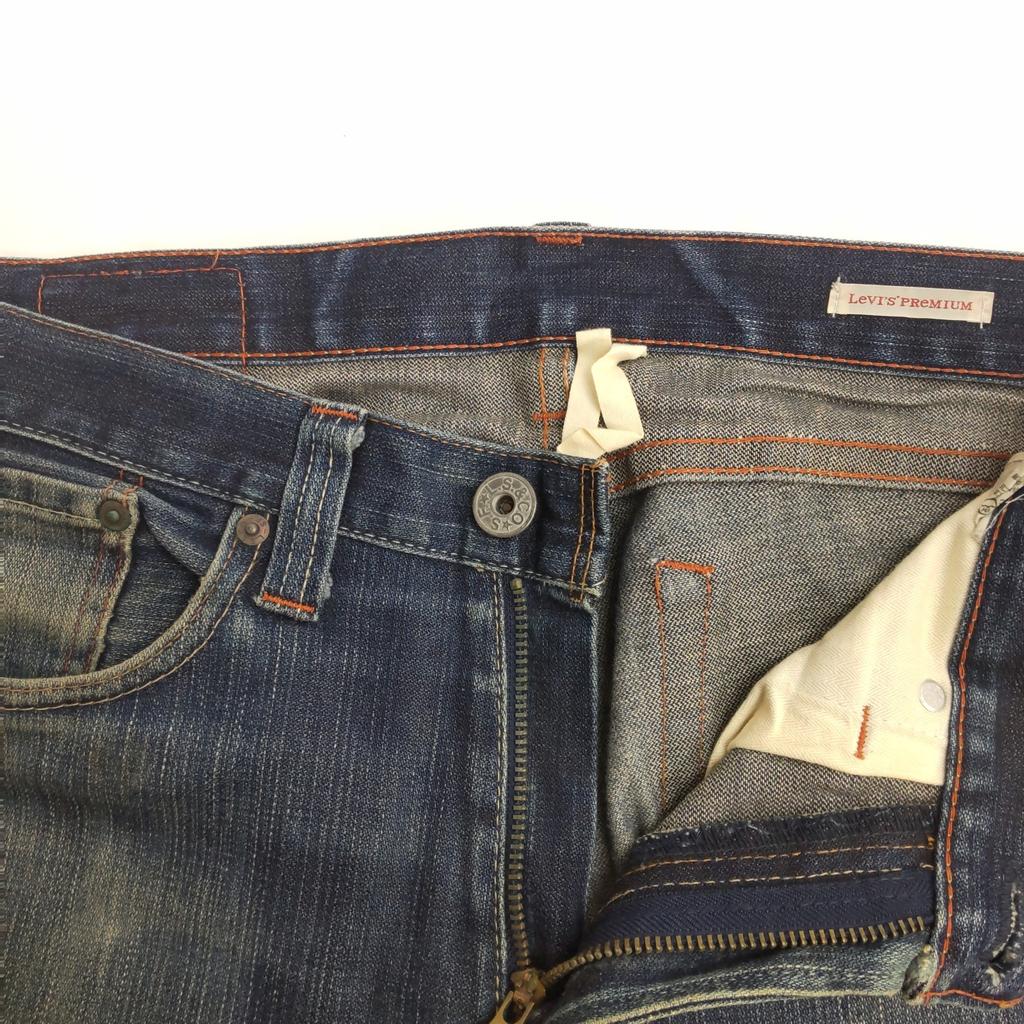 Levi's Джинсы 505 [32/ Мужские M-L/75см по внутреннему шву] Сделано в Японии(ИСПОЛЬЗОВАЛ)