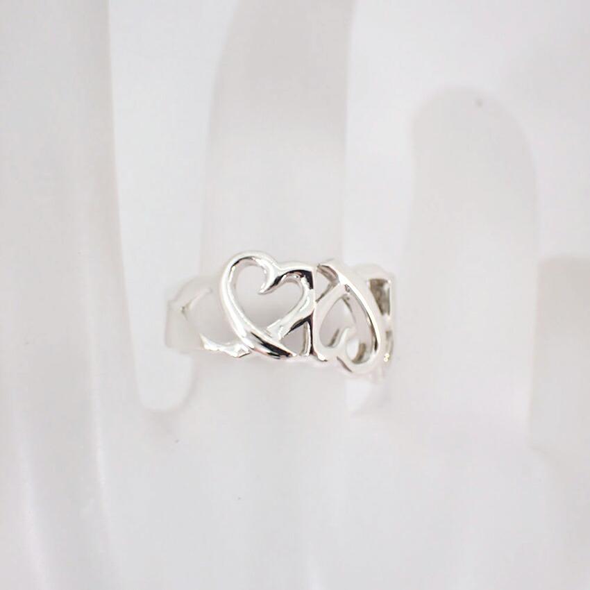 [Б/У] Кольцо TIFFANY 925 с тремя сердцами Любви Размер 9/Размер 9/g530-66