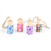1pc 12ml Car Perfume Bottle Hanging Air Freshener Perfume Diffuser Floral Art Printed Car Interior Decoration