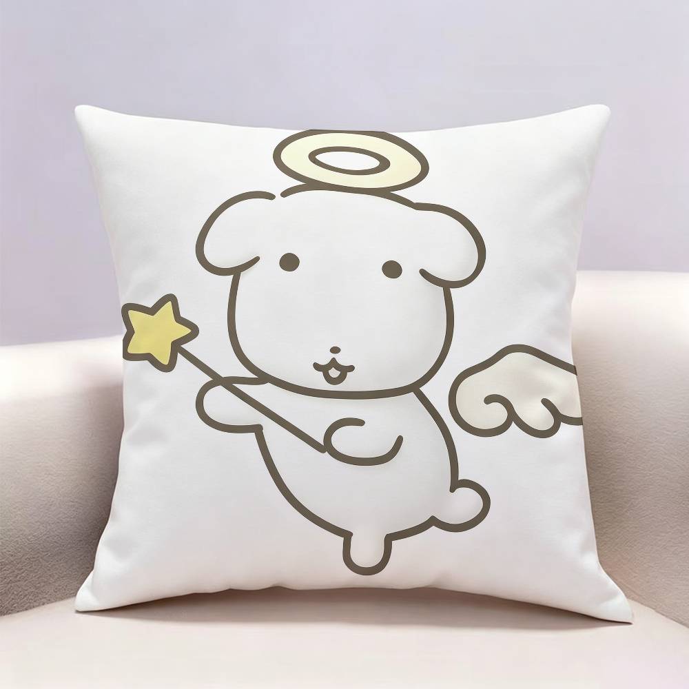 Cute Dog Ganadi Doublesided print Pillow Case Pattern Printed Pillowcase For Living Room Sofa Cushion Cover