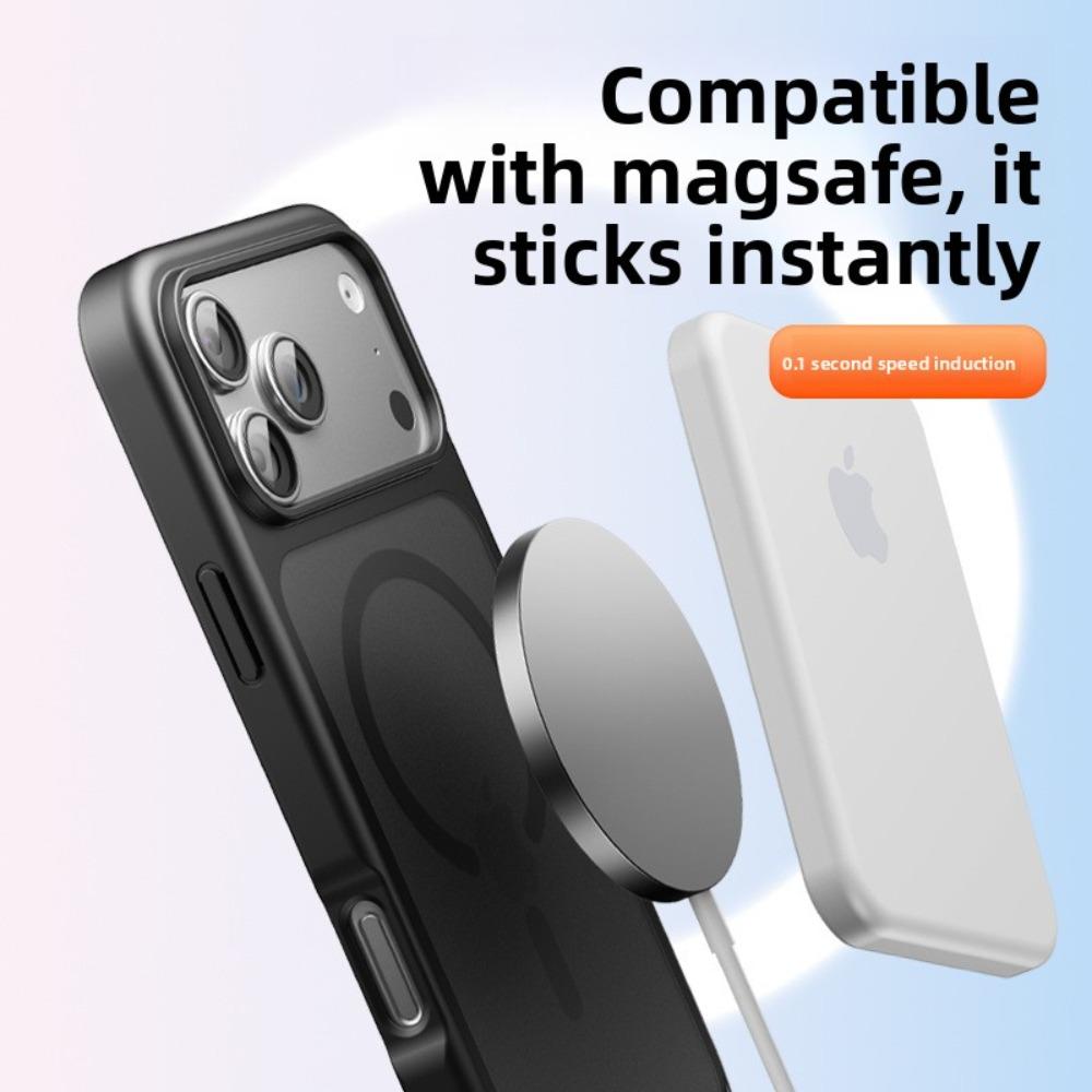 Роскошный матовый чехол для телефона с магнитами Magsafe для iPhone 17 Pro Max 17 Air 16 Plus 15 14 13 12, ударопрочный чехол для беспроводной зарядки