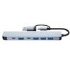 Type C Hub Data Transmission Multiport Adapter Driver-free 7 In 1 USB C