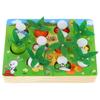 Wooden Arcade Game Fishing Bees Carrots Magnetic Fishing Rod