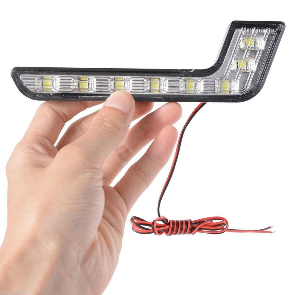 Car Auto 2x Daytime Running Light 8LED DRL Fog Driving Daylight White Head Lamp