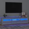 VidaXL TV Stand with LED Lights Entertainment Center Storage Media Console Living Room Furniture Home 3152760