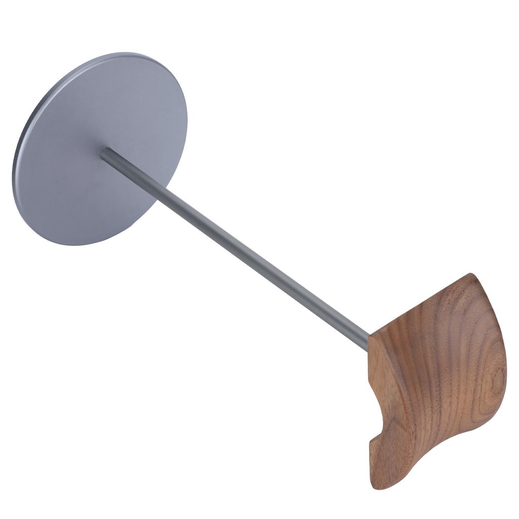 Headphone Stand Rack Headset Earphone Holder Hanger DIY Black Walnut Wood Aluminum Desk Display