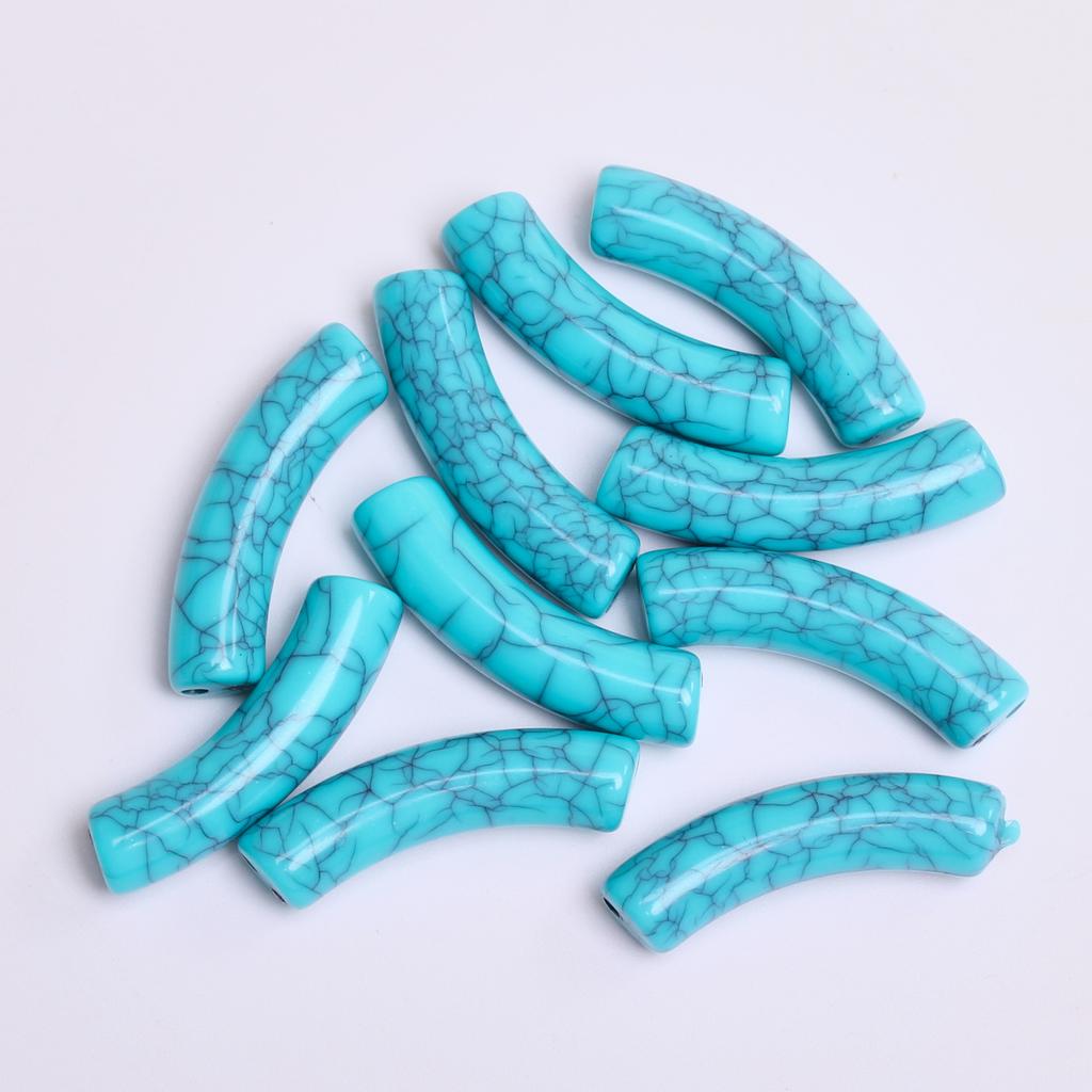 Imitation Turquoise Necklace 5/10/20Pcs Earrings Irregular For Bracelet Barrel Beads 8.5-27mm Flat Beads Pendants Beading Material High Quantity