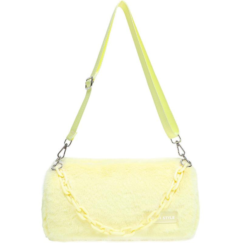 Plush Bag Women's Autumn/winter Korean Fur Bag Women's Chain Crossbody Bag