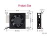 Регулируемый вентилятор PWM для Raspberry Pi CM5 с термопастой и отверткой, решение для охлаждения 5 В 1 Вт
