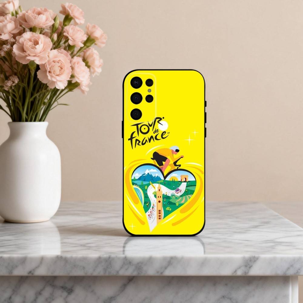 T-Tour De France B-Bike R-Rainbow Phone Case For Samsung S25,24,23,22,30,21,10,9,Ultra,Plus,Lite,FE,4,5 G Soft Black Case