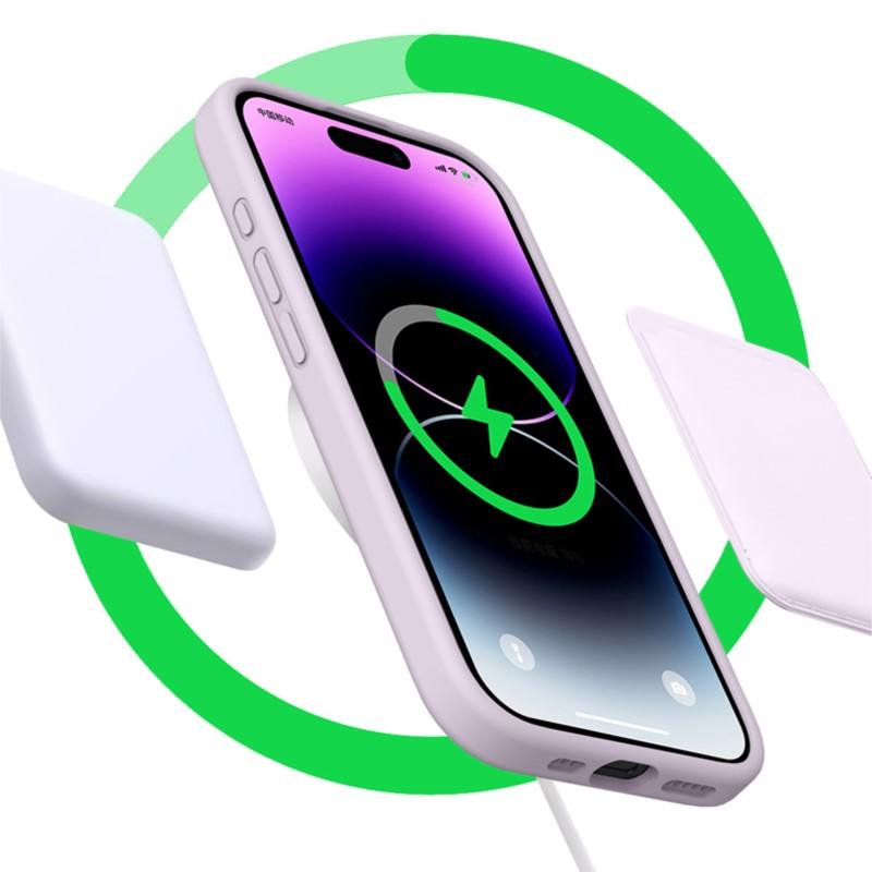 Оригинальный силиконовый чехол для Apple iPhone 16 16E 15 14 11 12 13 Pro Max X XR XS Для беспроводной зарядки Magsafe Мягкая крышка