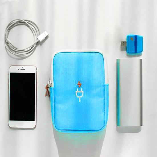 Cable Organizer Bag Excellent Waterproof Lightweight Charger Data Storage Daily Use