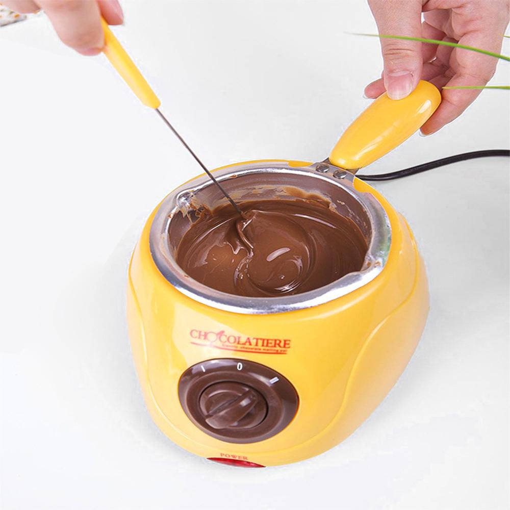 Шоколадный горшок для плавления шоколада, устройство для приготовления горячего шоколада с формами-лопатками и 10 деревянными палочками