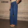 Women's High-waisted Straight Jeans Spring New Thin Wide-leg Retro Temperament Models Trousers