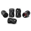 Aicosineg Tire Air Valve Cap Aluminum Alloy (Black, 5 Pack) High Strength Lightweight Aluminum